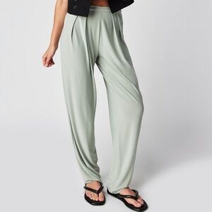 Norma Kamali Dried Sage Trousers